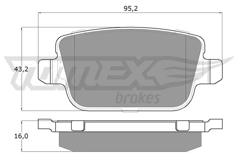 TOMEX Brakes TX1448 Комплект тормозных колодок,