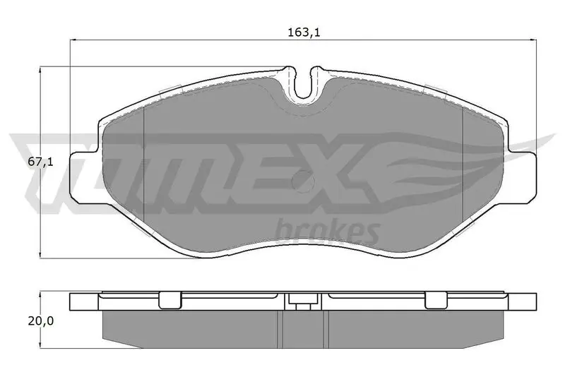 TOMEX Brakes TX1586 Комплект тормозных колодок,