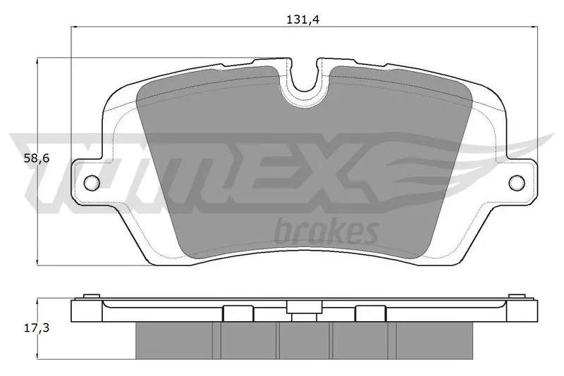 TOMEX Brakes TX1834 Комплект тормозных колодок,