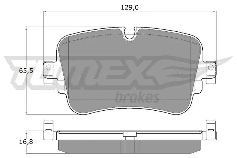 TOMEX Brakes TX1824 Комплект тормозных колодок,