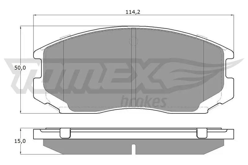 TOMEX Brakes TX1291 Комплект тормозных колодок,