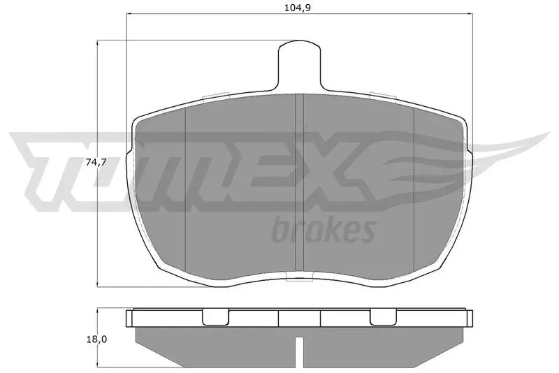 TOMEX Brakes TX1121 Комплект тормозных колодок,