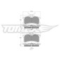 TX1365 Brake Pad Set, disc brake