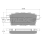 TX1743 Brake Pad Set, disc brake