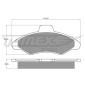 TX1082 Комплект тормозных колодок,