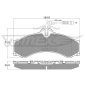 TX11481 Brake Pad Set, disc brake