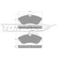 TX1173 TOMEX Brakes Комплект тормозных колодок,