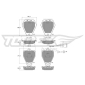 TX1226 Комплект тормозных колодок,