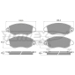TX1262 Brake Pad Set, disc brake
