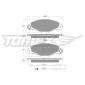 TX1337 TOMEX Brakes Комплект тормозных колодок,