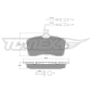 TX1467 TOMEX Brakes Комплект тормозных колодок,