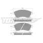 TX1650 TOMEX Brakes Комплект тормозных колодок,