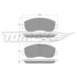 TX1640 TOMEX Brakes Комплект тормозных колодок,