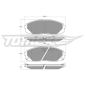 TX1968 TOMEX Brakes Brake Pad Set, disc brake