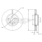TX7156 TOMEX Brakes Brake Disc