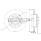 TX7171 TOMEX Brakes Тормозной диск