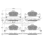 TX1822 Brake Pad Set, disc brake