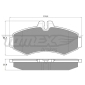TX1223 TOMEX Brakes Brake Pad Set, disc brake