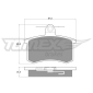 TX1062 TOMEX Brakes Комплект тормозных колодок,