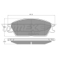 TX1106 TOMEX Brakes Brake Pad Set, disc brake