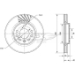 TX7011 TOMEX Brakes BREMSSCHEIBE