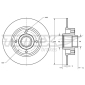 TX73611 TOMEX Brakes BREMSSCHEIBE