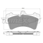 TX1431 TOMEX Brakes Комплект тормозных колодок,