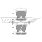TX1799 TOMEX Brakes Комплект тормозных колодок,