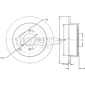 TX7149 TOMEX Brakes BREMSSCHEIBE
