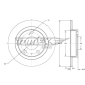 TX7158 BREMSSCHEIBE