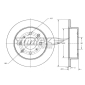 TX7232 BREMSSCHEIBE
