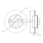 TX7270 TOMEX Brakes BREMSSCHEIBE