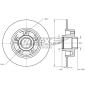 TX73551 TOMEX Brakes BREMSSCHEIBE