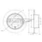 TX7366 TOMEX Brakes BREMSSCHEIBE