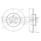 TX7378 TOMEX Brakes BREMSSCHEIBE