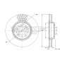 TX7413 BREMSSCHEIBE