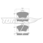 TX1073 Brake Pad Set, disc brake