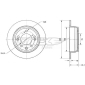 TX7051 TOMEX Brakes Тормозной диск