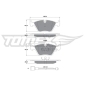 TX10691 TOMEX Brakes Комплект тормозных колодок,