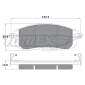 TX1756 TOMEX Brakes Комплект тормозных колодок,
