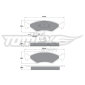 TX10282 TOMEX Brakes Комплект тормозных колодок,