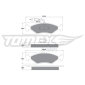 TX10281 TOMEX Brakes Комплект тормозных колодок,