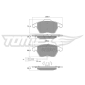 TX1311 TOMEX Brakes Комплект тормозных колодок,