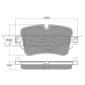 TX1824 TOMEX Brakes Комплект тормозных колодок,