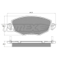 TX1258 TOMEX Brakes Комплект тормозных колодок,