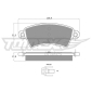 TX1341 TOMEX Brakes Комплект тормозных колодок,
