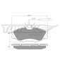 TX1162 TOMEX Brakes Комплект тормозных колодок,