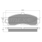 TX1110 TOMEX Brakes Brake Pad Set, disc brake