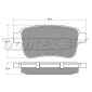 TX1585 TOMEX Brakes Комплект тормозных колодок,