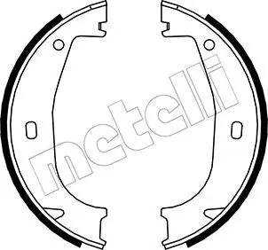METELLI 530016 К-т бараб. тормоз. колодок